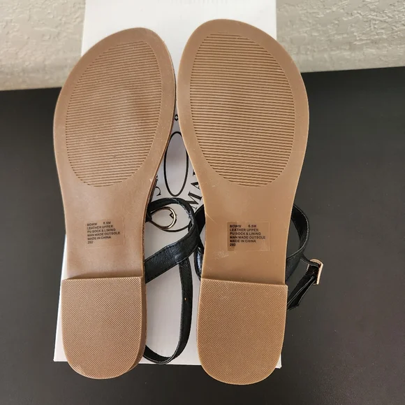 Steve Madden Black and Tan Sandals for Women - Picture 3 of 3